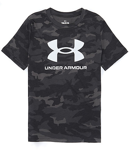 Under Armour Big Boys 8-20 Short Sleeve Sports Style Logo T-Shirt