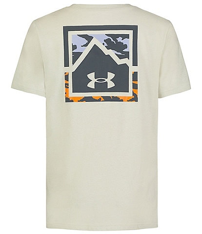 Under Armour Big Boys 8-20 Short Sleeve Mountain/Logo-Graphic T-Shirt