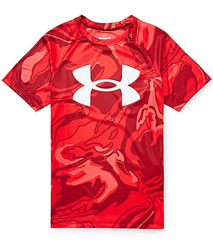 Under Armour Big Boys Short Sleeve Tech Big Logo Printed T-Shirt