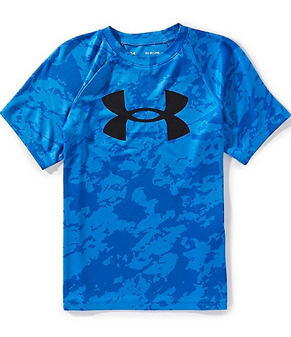 Under Armour Big Boys Short Sleeve Tech Big Logo Printed T-Shirt