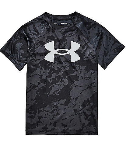 Under Armour Big Boys Short Sleeve Tech Big Logo Printed T-Shirt
