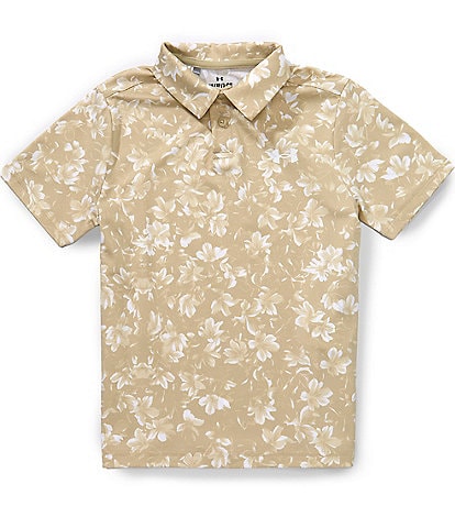 Under Armour Big Boys All-Over Print Pull-Over Golf Polo