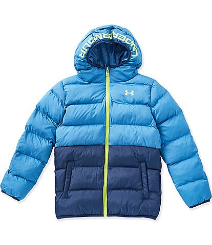 Under Armour Big Boys Long Sleeve Color Blocked Quilted Puffer Jacket