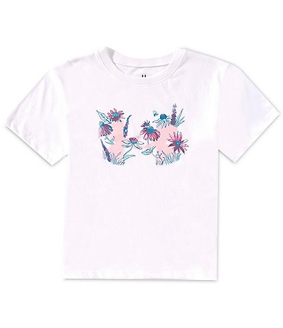 Under Armour Big Girls 7-16 Short-Sleeve Botanical Icon T-Shirt