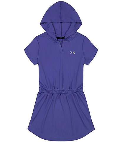 Under Armour Big Girls 7-16 Short Sleeve Hooded Swimsuit Coverup