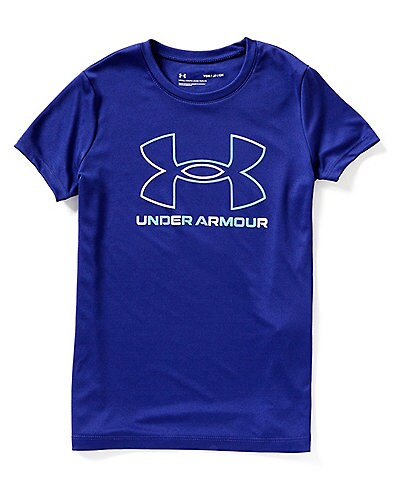 Under Armour Big Girls 7-16 Short-Sleeve Logo Tech Tee