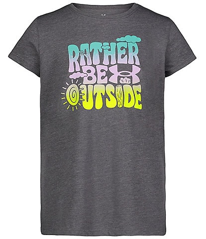 Under Armour Big Girls 7-16 Short Sleeve Rather Be Outside T-Shirt