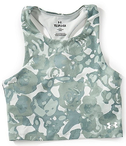 Under Armour Big Girls 7-16 Sleeveless Motion Printed Crop Top