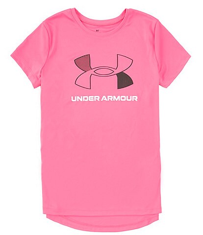 Under Armour Big Girls 7-16 UA Tech Logo Short Sleeve T-Shirt