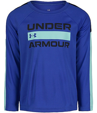 Under Armour Little Boys 2T-7 Long Sleeve Lumi Wordmark T-Shirt