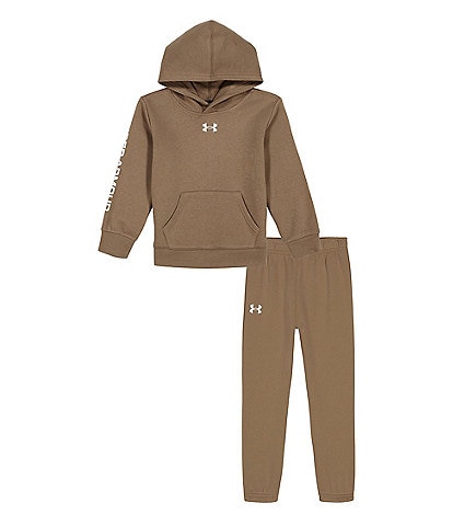 Under Armour Little Boys 2T-7 Long-Sleeve Fleece Hoodie & Matching Fleece Jogger Pant Set