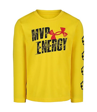 Under Armour Little Boys 2T-7 Long Sleeve MVP Energy Graphic T-Shirt