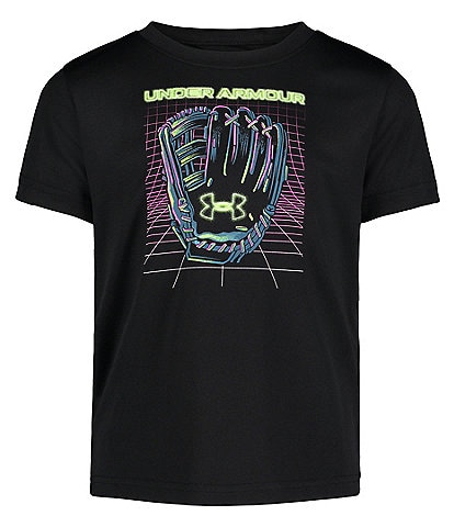 Under Armour Little Boys 2T-7 Short Sleeve Cyber Mitt Graphic T-Shirt