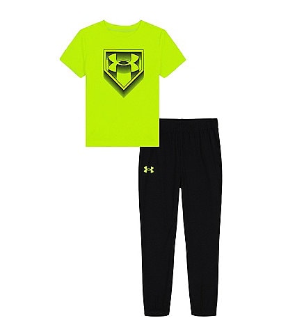 Under Armour Little Boys 2T-7 UA Short Sleeve Tech T-Shirt & Jogger 2-Piece Set