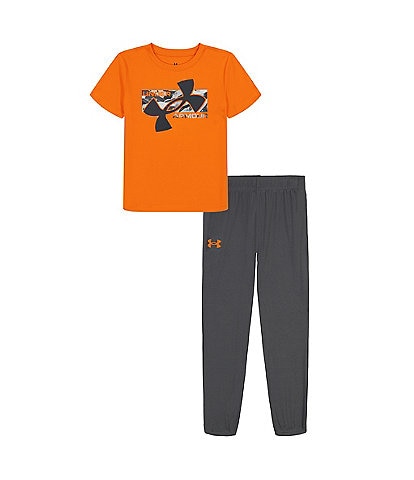 Under Armour Little Boys 2T-7 UA Short Sleeve Tech T-Shirt & Jogger 2-Piece Set