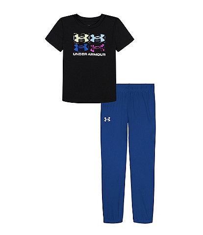 Under Armour Little Boys 2T-7 UA Short Sleeve Tech T-Shirt & Jogger 2-Piece Set