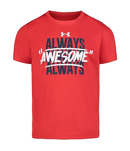 Under Armour Little Boys 4-7 Short Sleeve Always Awesome Graphic T-Shirt