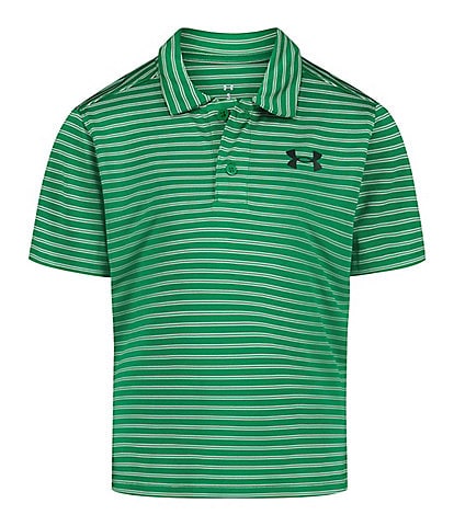 Under Armour Little Boys 4-7 Short Sleeve Matchplay Striped Polo Shirt