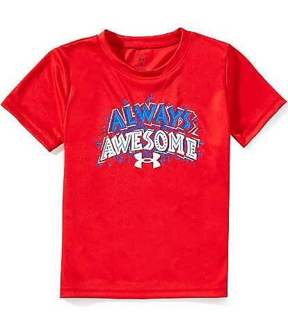 Under Armour Little Boys 4-7 Short Sleeve Speed Tech Always Awesome T-Shirt