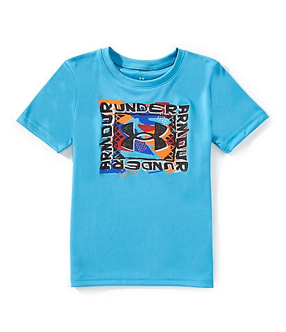 Under Armour Little Boys 4-7 Short Sleeve Speed Tech Sketch Logo T-Shirt