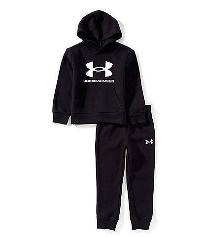 Under Armour Little Boys Long Sleeve Logo  Fleece Hoodie  & Joggers Set