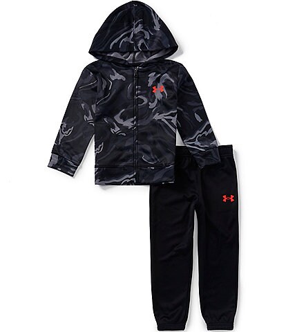 Under Armour Little Boys Long Sleeve Printed Hoodie & Solid Jogger Set