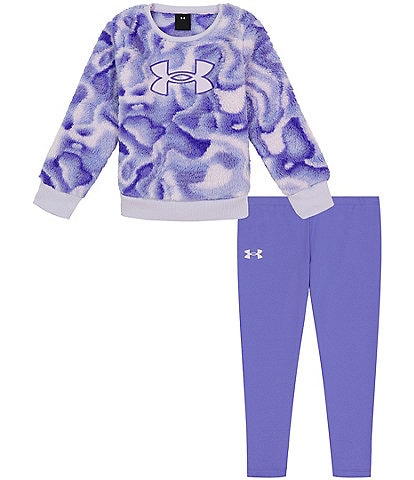 Nike Little Girls 2T-6X Sci-Dye Swoosh Logo Leggings 2-Piece Set