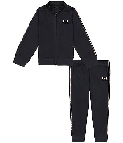 Under Armour Little Girls 2T-6X Long-Sleeve Piping Track Jacket & Matching Jogger Pant Set