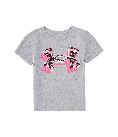 Under Armour Little Girls 2T-6X Short-Sleeve Layer Logo T-Shirt