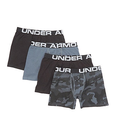 $59 Under Armour Boy's Underwear Black Microfiber Stretch Boxer Brief Kids  YXS