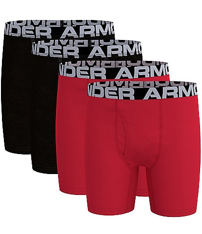 Under Armour: Spandex Boxers (Set of 2) Red/Black