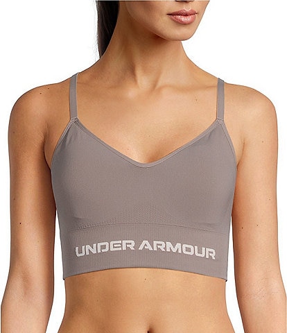 Under Armour Solid 4-Way Stretch Vanish Seamless Scoop Neck Sports Bra