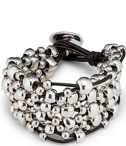 UNOde50 Crazy Goat Beaded Cord Bracelet