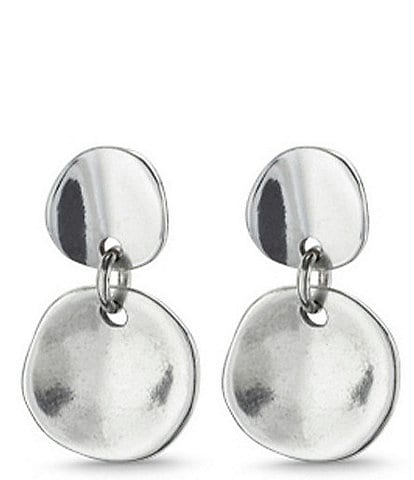 UNOde50 Scales Silver Sculptural Drop Earrings