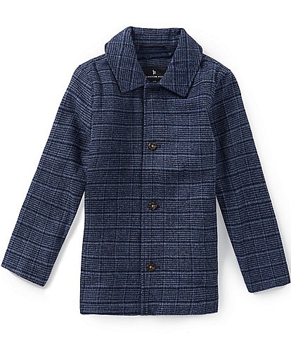Urban Republic Big Boys Plaid Wool Peacoat