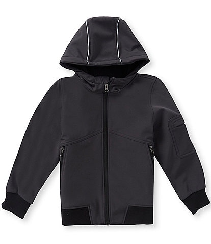 Urban Republic Little Boys Long Sleeve Hooded Soft Shell Bomber Jacket