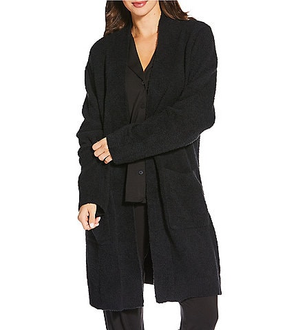 VAN WINKLE & CO. Coordinating Boucle Knit Long Sleeve Open Front Cardigan