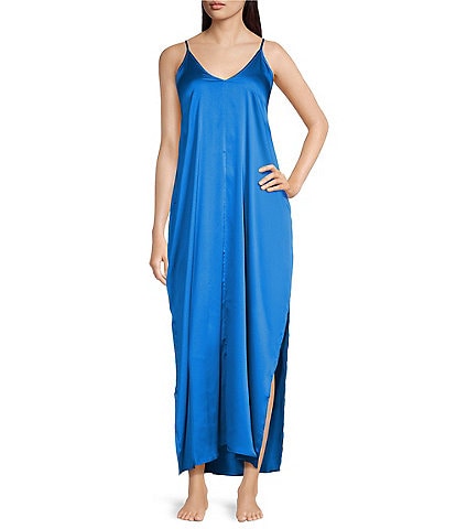 Buy Blue & Brown Nightshirts&Nighties for Women by SHARARAT Online