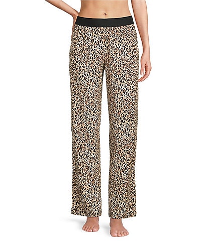 VAN WINKLE & CO. Spotty Animal Knit Coordinating Sleep Pant