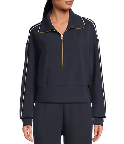 Varley Davenport Half Zip Drop Shoulder Sweatshirt