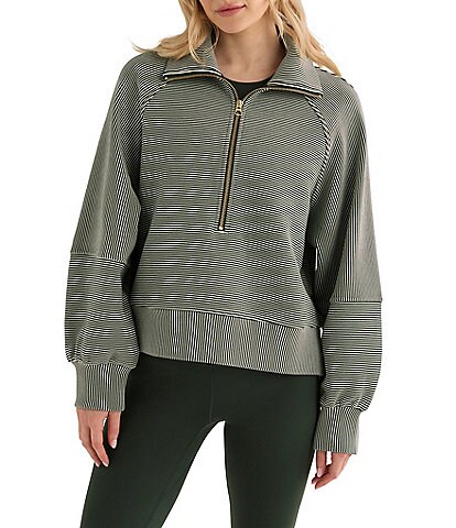 Varley Milano Half Zip 2.0 Zip Neck Long Sleeve Sweatshirt