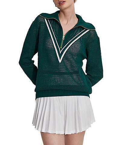 Varley Savannah Knit Zip Front Pullover