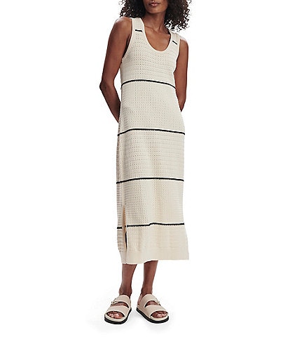 Varley Scott Scoop Neck Sleeveless Midi Tank Dress