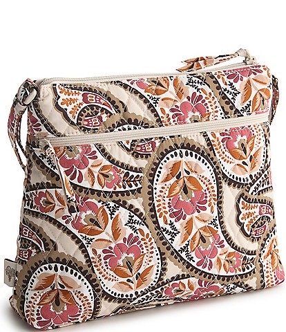 Vera Bradley Blooming Paisley Print Original Zip Hipster