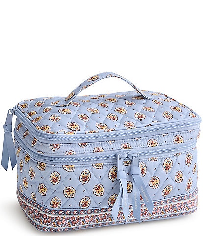 Vera Bradley Brush Up Leaf Print Cosmetic Case