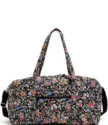 Vera Bradley Classics on the Green Large Quilted Travel Duffle Bag