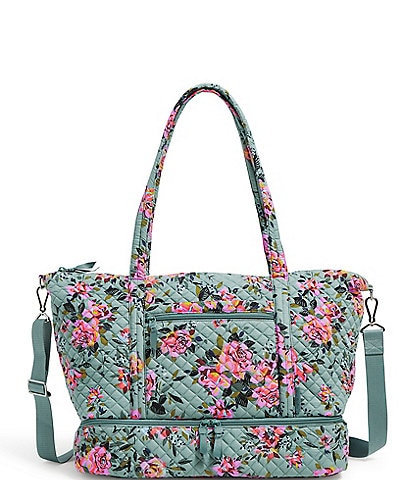 Vera Bradley Deluxe Floral Travel Tote Bag