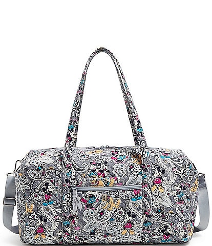 Vera Bradley Disney Collection Mickey Mouse Piccadilly Paisley Large Travel Duffle Bag