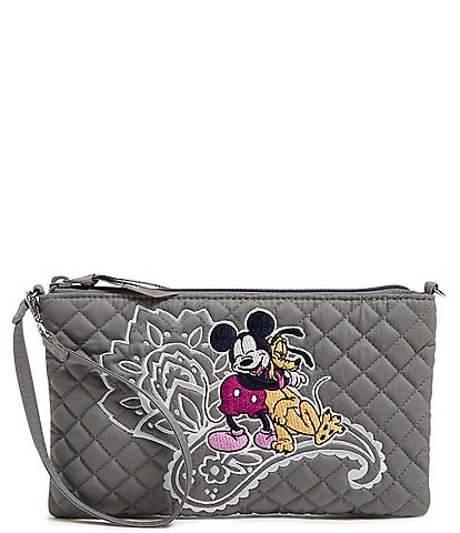 Vera Bradley Disney Collection Mickey Mouse Piccadilly Paisley RFID Convertible Wristlet