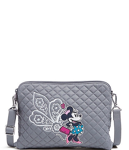 Vera Bradley Disney Collection Mickey Mouse Piccadilly Paisley Triple Compartment Crossbody Bag